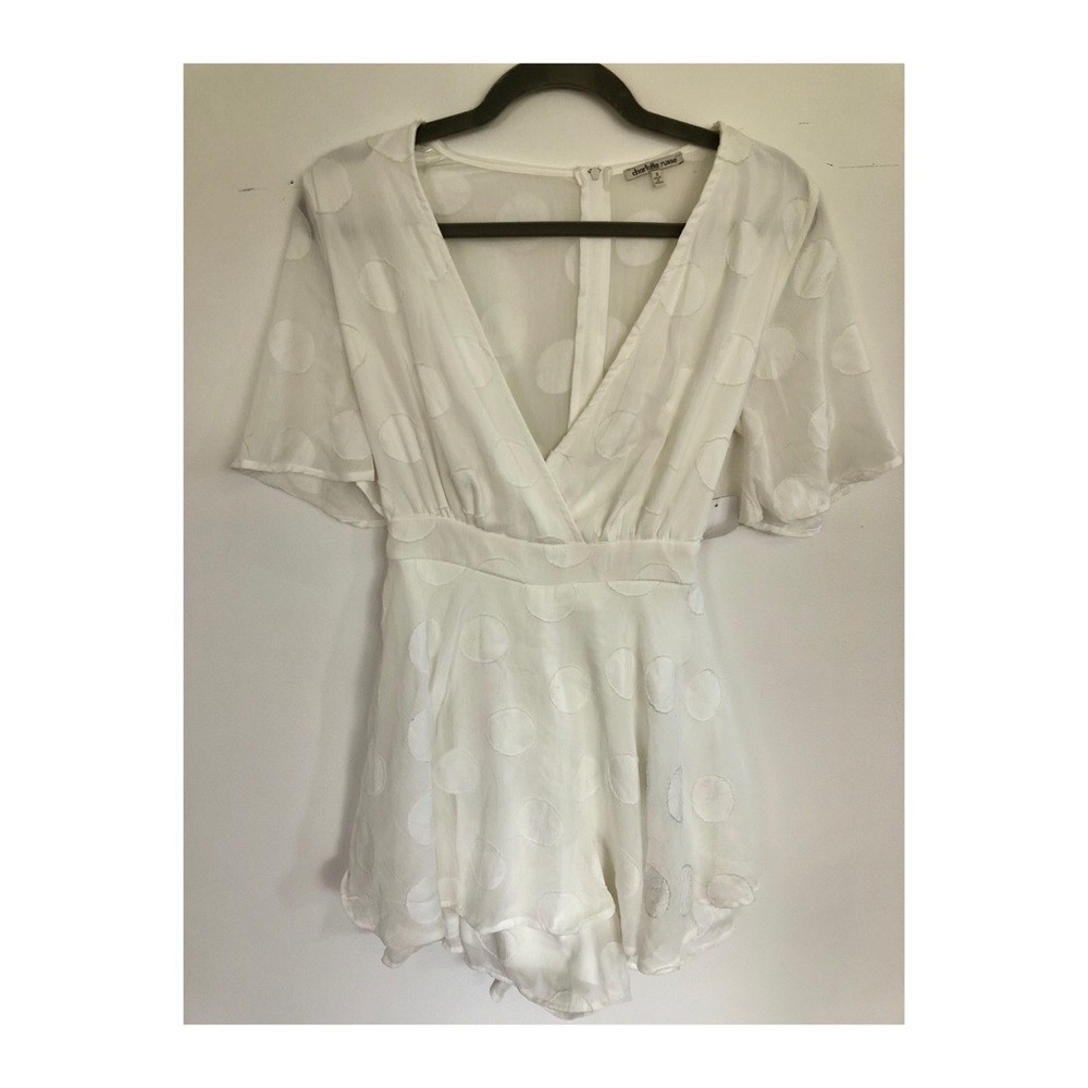 NWT Charlotte Russe Romper with Tie